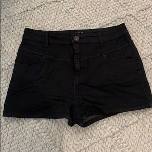Black Super High Rise Shorts from Urban Outfitters